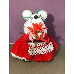 Vtg Grandma Mouse 1970 Handsewn